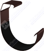 Соединитель желоба Аквасистем 150 RR32 темно-коричневый