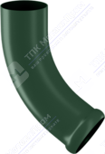 Колено трубы Аквасистем 90 сливное RAL6005 зеленый мох
