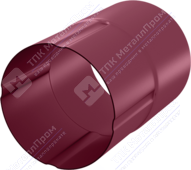 Соединитель трубы Аквасистем 100 P363 вишня