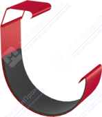 Соединитель желоба Аквасистем 125 RR29 красный