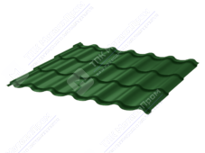 Металлочерепица МЧ2 Монтеррей 0,45 ПЭ RAL6005 зеленый мох