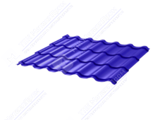 Металлочерепица МЧ2 СуперМонтеррей 0,45 ПЭ RAL5002 ультрамарин