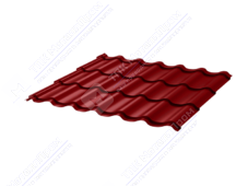 Металлочерепица МЧ2 СуперМонтеррей 0,5 ПЭ RAL3011 коричнево-красный
