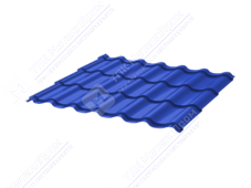 Металлочерепица МЧ2 СуперМонтеррей 0,5 ПЭ RAL5005 сигнально-синий