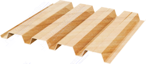 Профнастил полимер Н60 0,45 845/902 ДПП OM002B светлое дерево