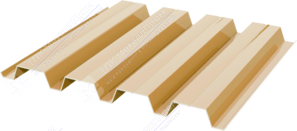 Профнастил полимер Н60 0,45 845/902 ПЭ RAL1014 слоновая кость