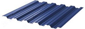 Профнастил полимер НС35 0,7 1000/1060 ПЭ RAL5002 ультрамарин