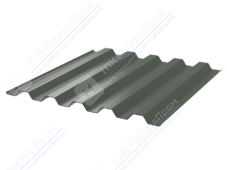 Профнастил полимер С44 0,45 1000/1047 ПЭ RAL7005 темно-серый