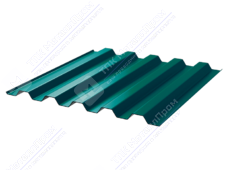 Профнастил полимер С44 0,7 1000/1047 ПЭ RAL5021 морская волна