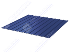 Профнастил полимер С10 0,5 1130/1155 ПЭ RAL5002 ультрамарин