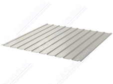 Профнастил полимер С10 0,7 1130/1155 ПЭ RAL9002 серо-белый