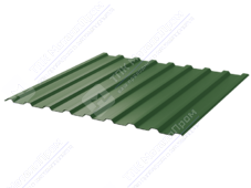 Профнастил полимер СП20 0,4 1100/1150 ПЭ RAL6002 зеленый лист