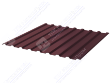 Профнастил полимер СП20 0,45 ТУ 1100/1150 ПЭ RAL3005 красное вино