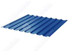 Профнастил полимер СП20 0,45 1,15м 2м ПЭ RAL5005 сигнально-синий