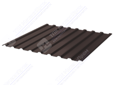 Профнастил полимер СП20 0,45 1,15м 6м ПЭ RAL8017 шоколад
