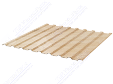 Профнастил полимер СП20 0,45 1100/1150 ДПП G6W010P светлое дерево