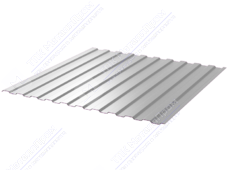 Профнастил полимер С8 0,45 1150/1200 ПЭ RAL9003 сигнально-белый