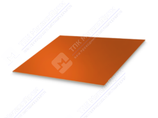 Лист с полимерным покрытием 0,45 мм ПЭ RAL2004 оранжевый