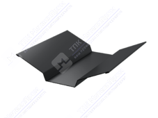 Планка ендовы верхняя 86 80 0,45 3м стандарт ПЭ RAL7004 сигнально-серый К-508