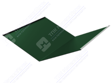 Планка ендовы нижняя 298 298 0,45 3м стандарт ПЭ RAL6005 зеленый мох К-510