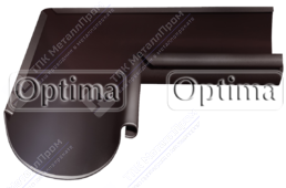 Угол желоба GrandLine Optima 125 внутренний RAL8017 шоколад