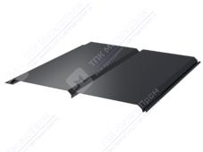 Сайдинг брус 330/355 0,45 ПЭ RAL7024 серый графит