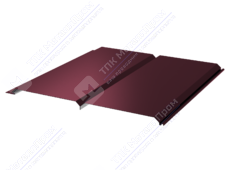 Сайдинг брус 330/355 0,5 ПЭ RAL3005 красное вино