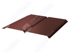 Сайдинг брус 330/355 0,45 ПЭ RAL3009 красный оксид