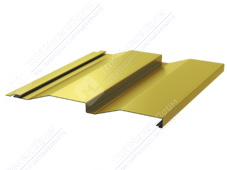Сайдинг кораб доска 228/255 0,5 ПЭ RAL1018 цинково-желтый
