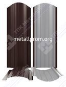 Штакетник металлический, полукруглый, ширина 110 мм, полиэстер, ДВУХСТОРОННЕЕ покрытие RAL 1015, 3005, 5002, 6005, 8017, 7024, 9003