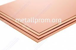 Медный лист М1 10х600х1500 тв