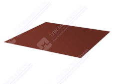 Лист с полимерным покрытием 0,5 мм ПЭ в пленке RAL3011 коричнево-красный