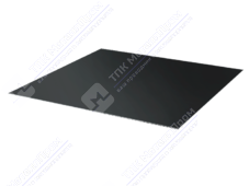 Лист с полимерным покрытием 0,45 мм ПЭ в пленке RAL9005 черный янтарь