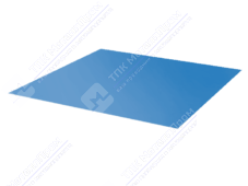 Лист с полимерным покрытием 0,5 мм ПЭ в пленке RAL5012 голубой