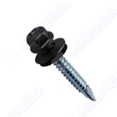 Саморез 4,8 70 KPcZP с прокладкой RAL7024 серый графит