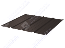 Профнастил полимер С18 0,45 1150/1190 матовый ПЭ RAL8017 шоколад