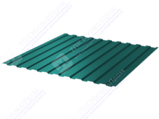 Профнастил полимер С8 0,45 1150/1200 ПЭ RAL6026 зеленый опал