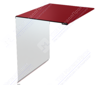 Планка торцевая 95 120 15 0,4 2м стандарт ПЭ RAL3005 красное вино К-506