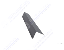 Планка торцевая 95 120 15 0,4 2м стандарт ПЭ RAL7004 сигнально-серый К-506