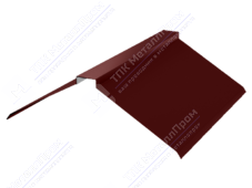 Планка конька плоского простого 150 150 0,4 2м стандарт ПЭ RAL3009 красный оксид К-511