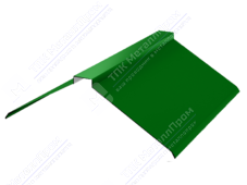 Планка конька плоского 150 150 0,45 3м стандарт ПЭ RAL6029 зеленая мята К-512