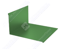 Планка примыкания верхняя 145 250 0,45 3м стандарт ПЭ RAL6021 бледно-зеленый К-501