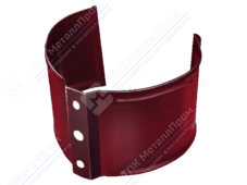 Держатель трубы GrandLine 90 на кирпич металл RAL3005 красное вино