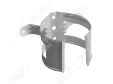 Держатель трубы GrandLine 100 на дерево металл RAL9003 сигнально-белый