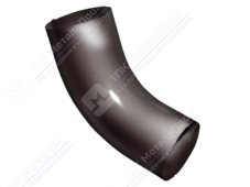 Колено трубы GrandLine 90 металл RAL8017 шоколад