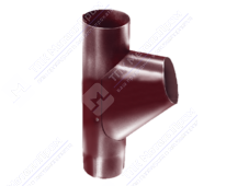 Тройник трубы GrandLine 90 металл RAL3005 красное вино