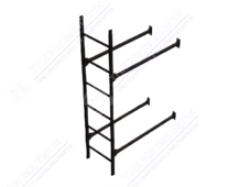 Лестница нижняя BORGE 1,8м фасадная комплект RR32 темно-коричневый
