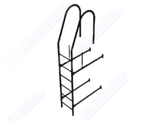 Лестница BORGE 1,8м фасадная RR32 темно-коричневый