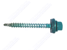 Саморез 4,8 70 KPcZP с прокладкой RAL5021 морская волна