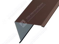 Планка угла наружный 115 115 0,5 2м стандарт Стальной бархат RAL8017 шоколад К-505